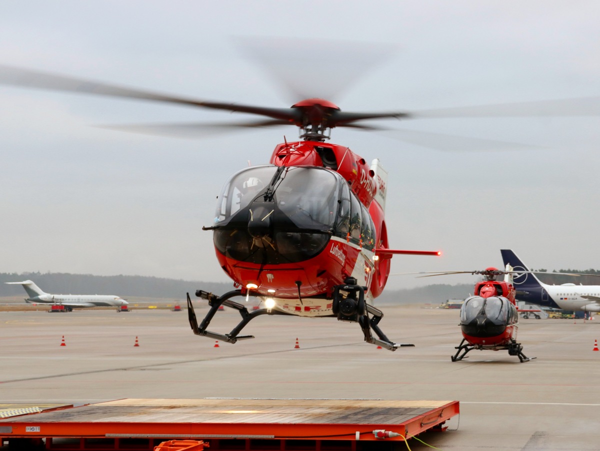 Erste selbständige Umrüstung H145 Retrofit / Hubschrauber mit Fünfblattrotor künftig als Christoph Nürnberg im Einsatz