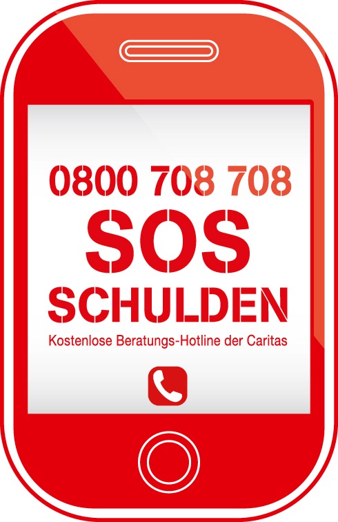 SOS Schulden: die Gratis-Beratungshotline der Caritas - Caritas bietet neu unter 0800 708 708 telefonische Schuldenberatungen an