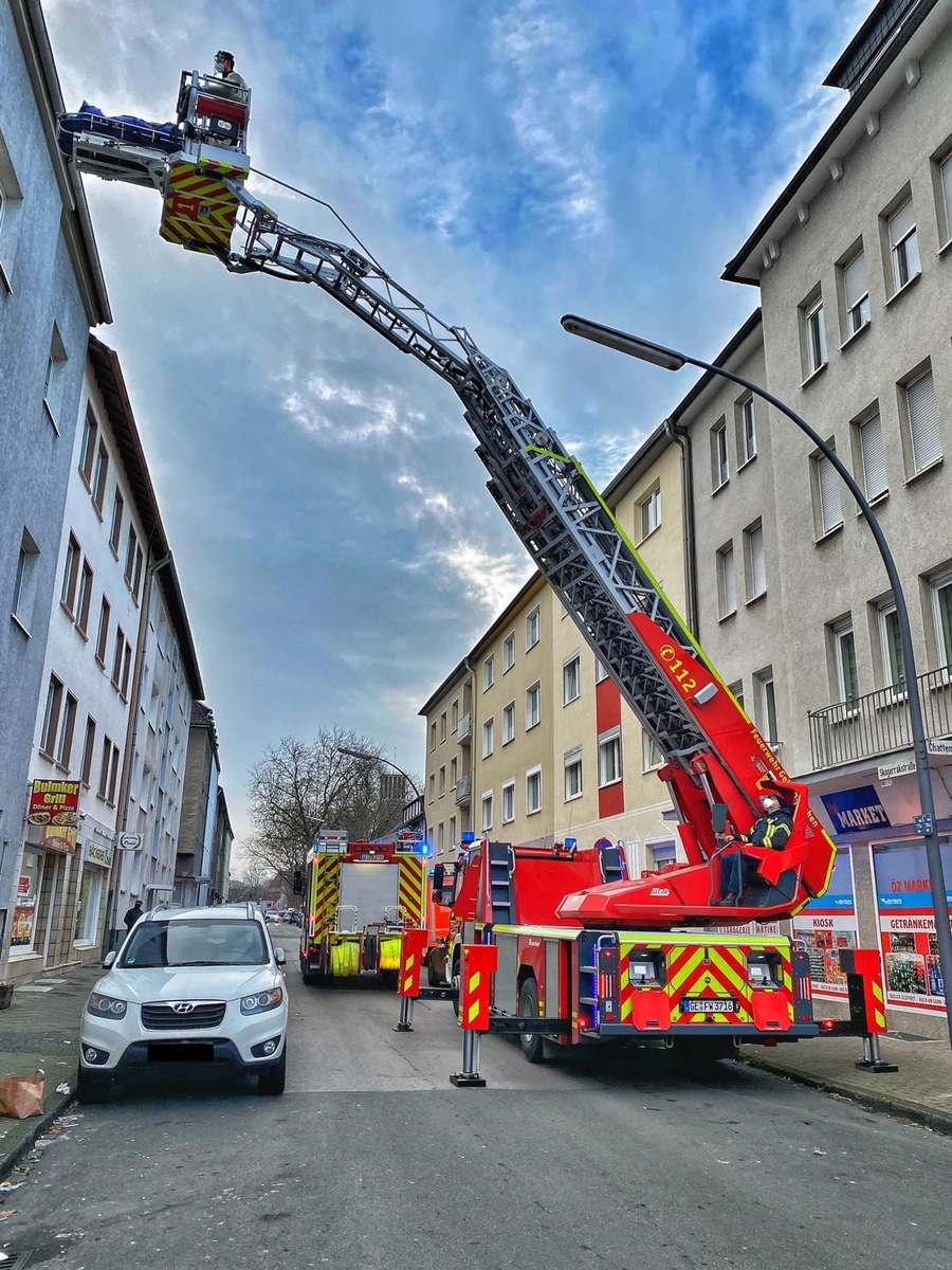 FW-GE: Nicht alltäglicher Rettungsdiensteinsatz in Bulmke-Hüllen