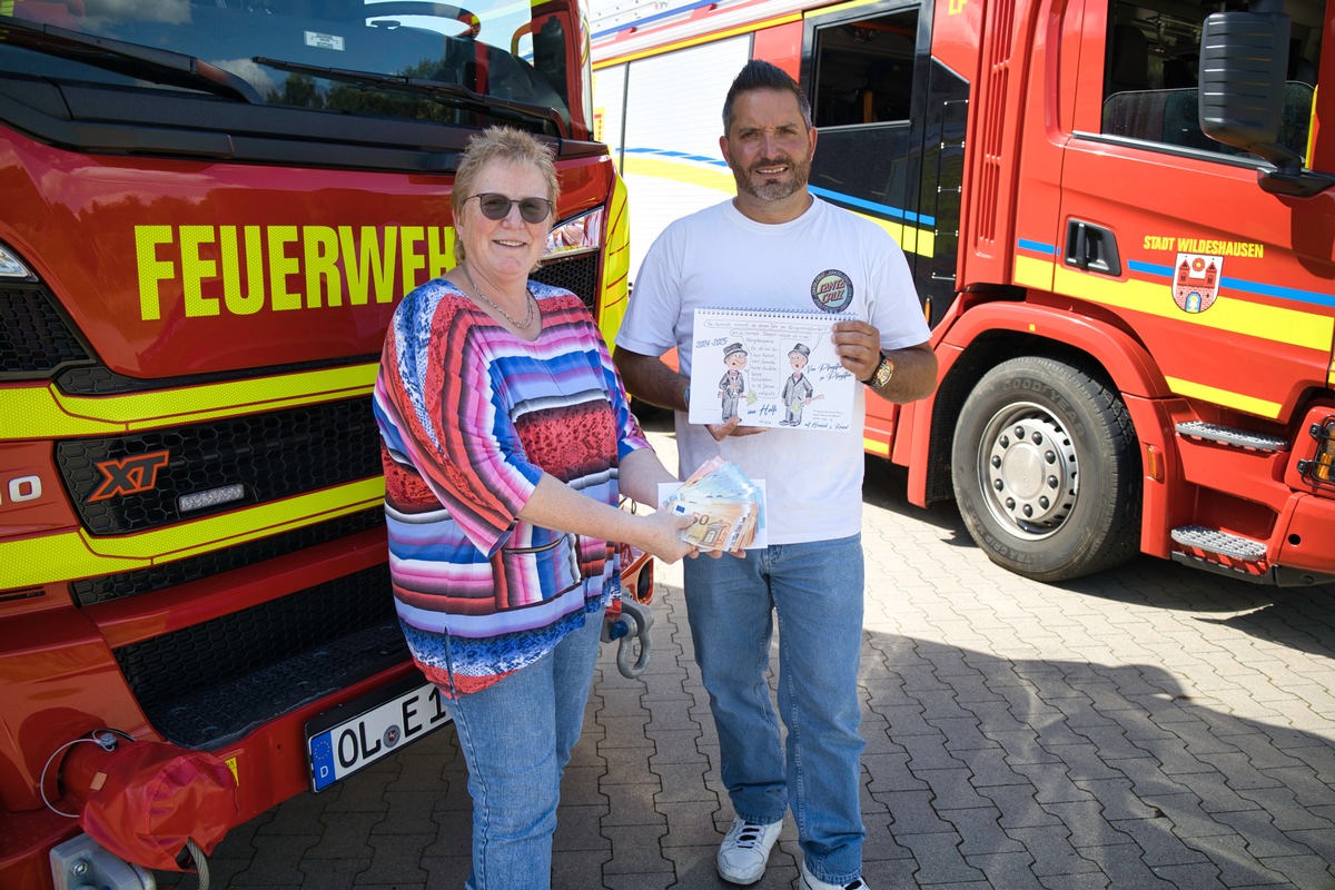 FW-OLL: Hohe Spende für den Nachwuchs - Jugendfeuerwehr Wildeshausen erhält 876,20EUR