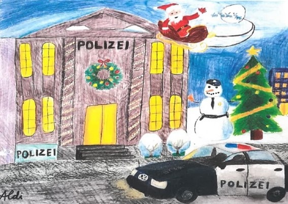 POL-CUX: Die Polizei rettet Weihnachten - Alljährlicher Malwettbewerb der Polizeiinspektion Cuxhaven (Foto im Anhang)