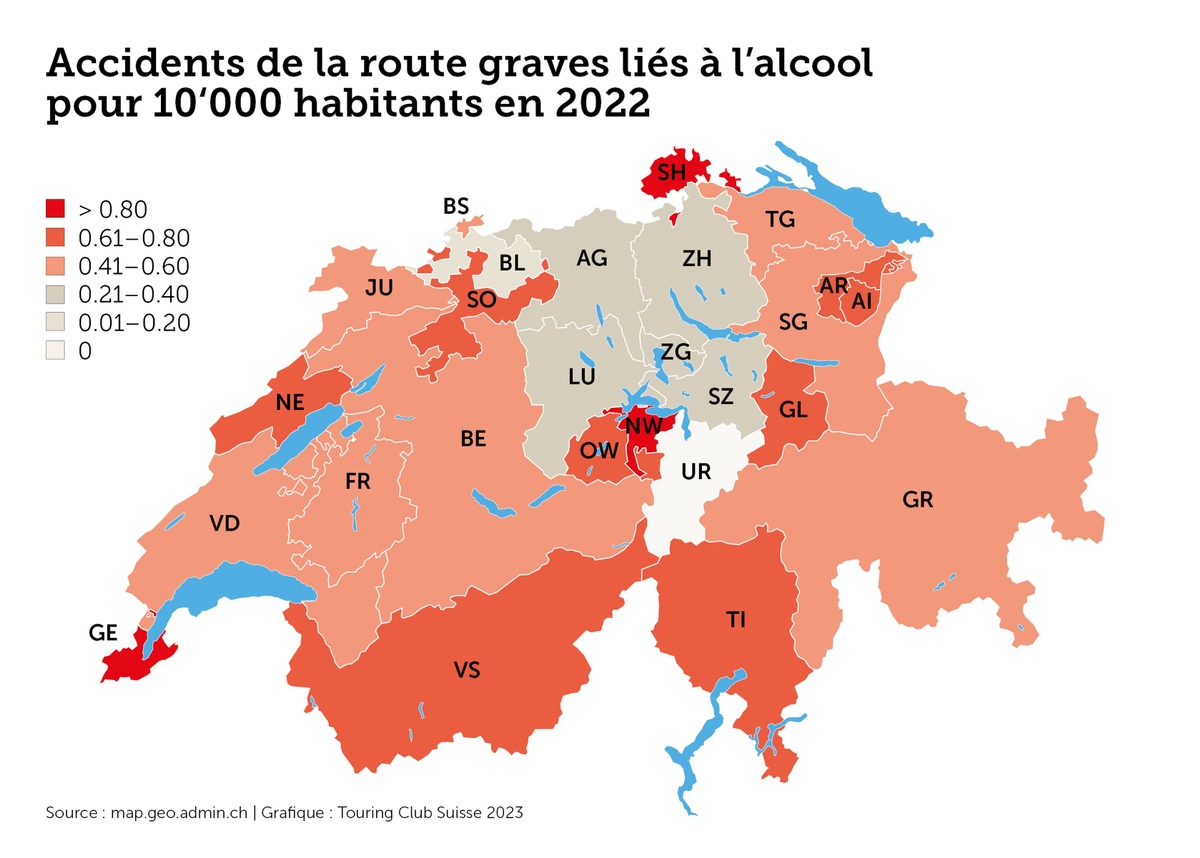 Les accidents graves dus à l&#039;alcool augmentent de 19%