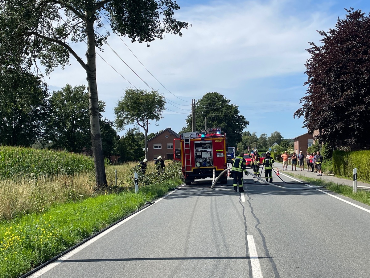 FW Kranenburg: Flächenbrand klein