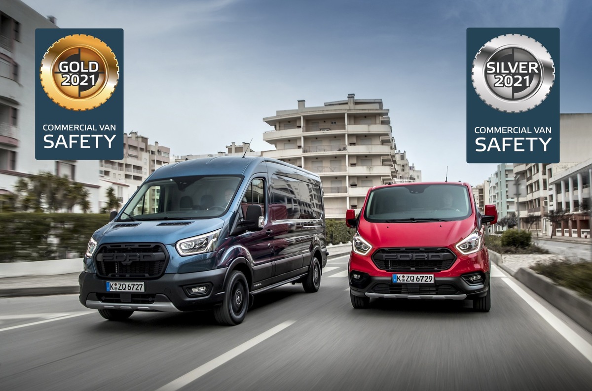 Ford Transit und Transit Custom mit Top-Ergebnissen bei erster Euro NCAP-Bewertung aktiver Sicherheitssysteme