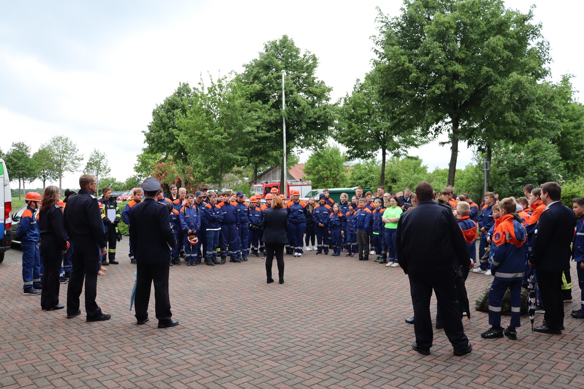 FFW Schiffdorf: Nach zwei jähriger Pause - Gemeindejugendfeuerwehrtag 2022 in Bramel