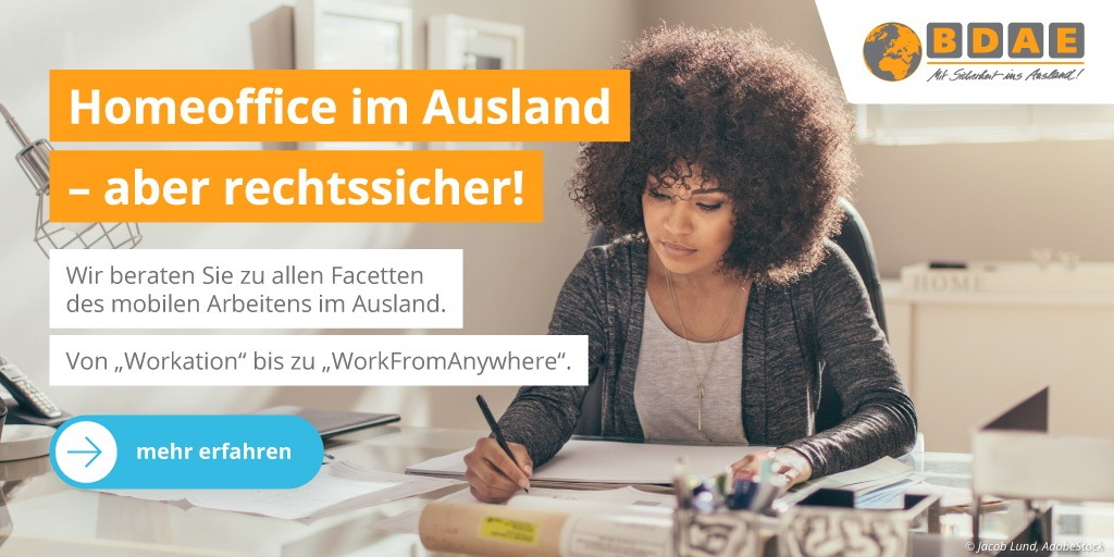 Homeoffice im Ausland: Online-Seminar zeigt, was Arbeitgebende und Arbeitnehmende wissen sollten