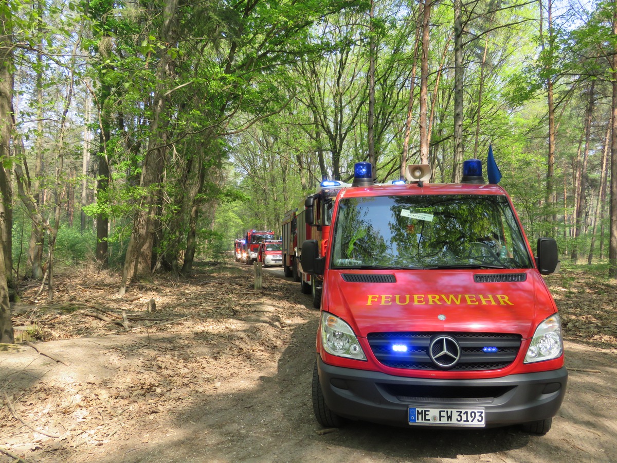 FW-Heiligenhaus: Zweiter Waldbrandeinsatz in Niederkrüchten (Meldung 11/2020)