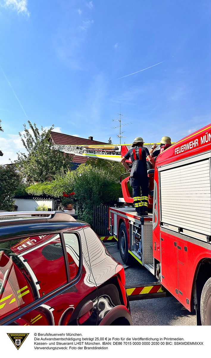 FW-M: Ein Verletzter nach Zimmerbrand (Forstenried)