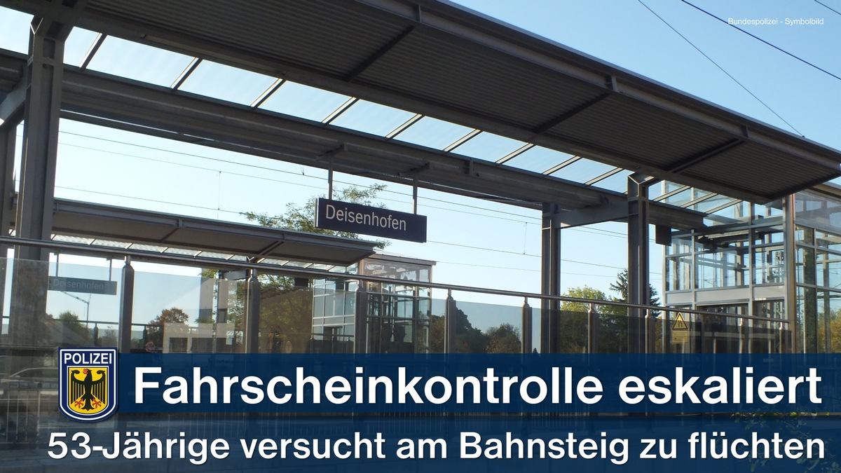 Bundespolizeidirektion München: Fahrscheinkontrolle eskaliert: Ermittlungen wegen wechselseitiger Körperverletzung