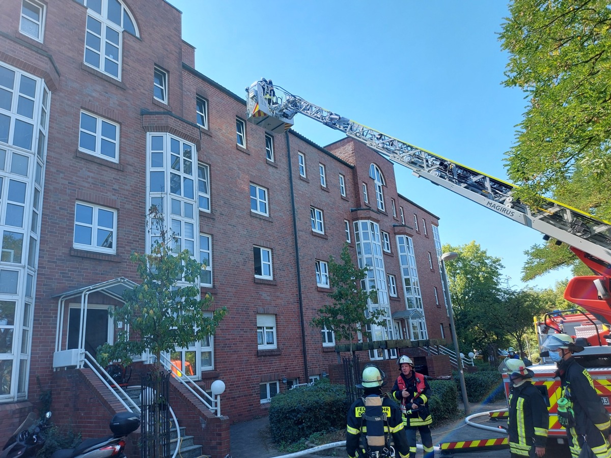 FW-DO: Feuer in Dortmund-Mitte / Wohnungsbrand in der Heinrich-Wenke-Straße