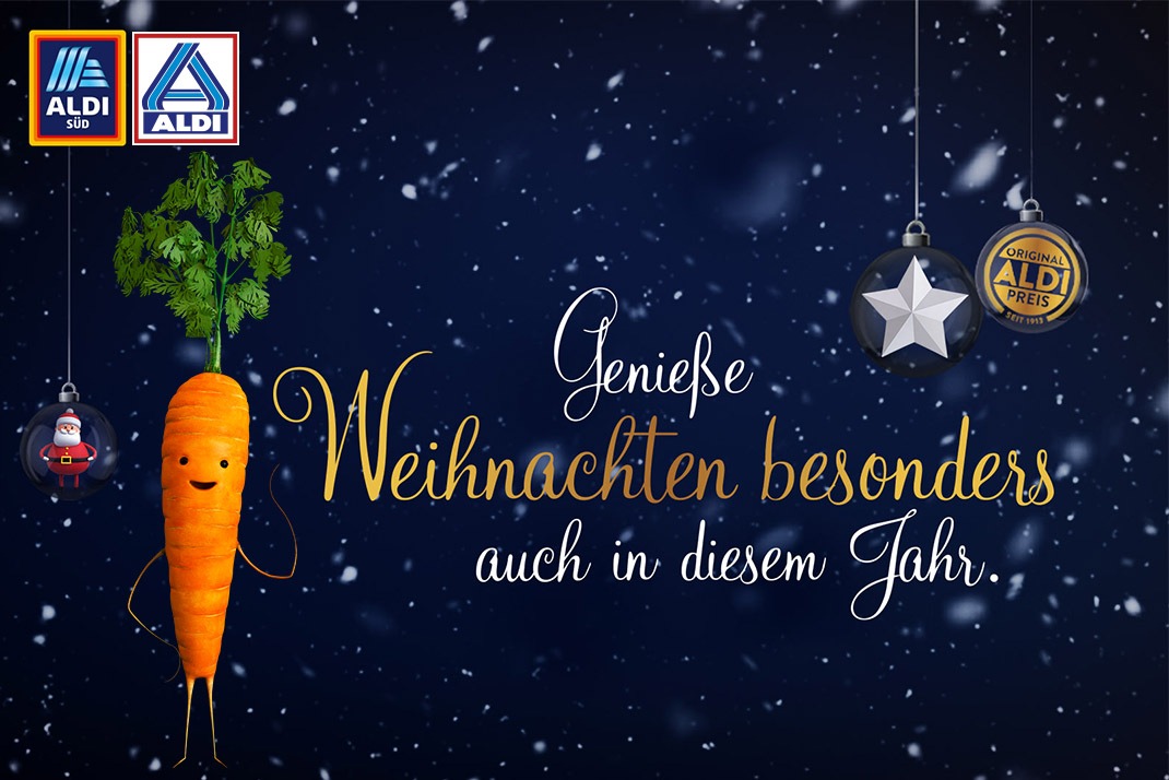 ALDI feiert Weihnachten mit Kai Karotte