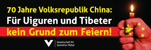 Einladung zur Mahnwache: 70 Jahre Volksrepublik China - Für Millionen Opfer kein Grund zum Feiern