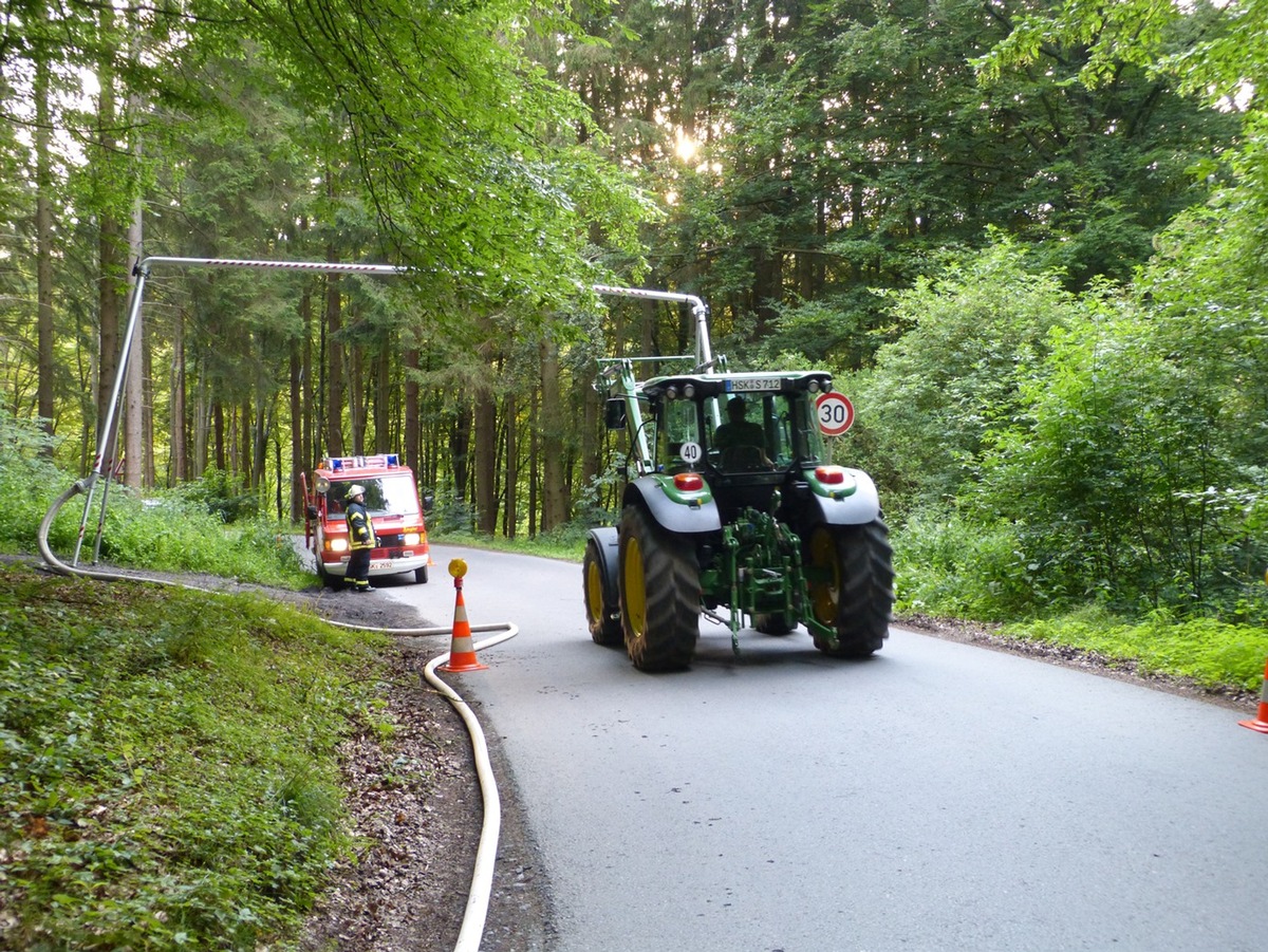 FW-AR: Große Übung des Basislöschzugs 1