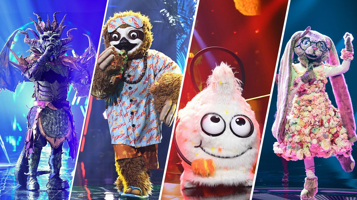 Die Zuschauer tippen: Stefan Raab, Max Giesinger, Martina Hill und Mike Singer stehen im Finale von &quot;The Masked Singer&quot;