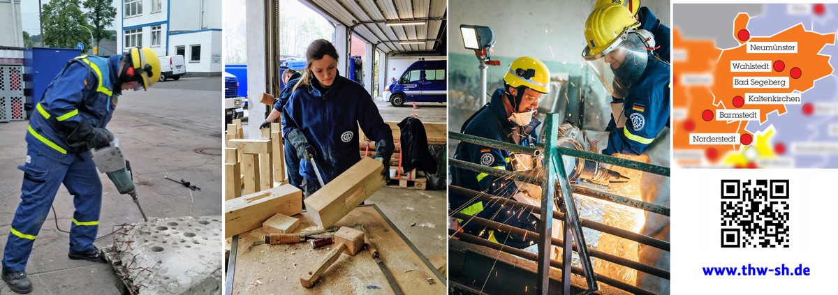 THW-HH MV SH: Stein, Holz, Metall - Start der THW-Grundausbildung in sechs Ortsverbänden im südlichen Mittelholstein