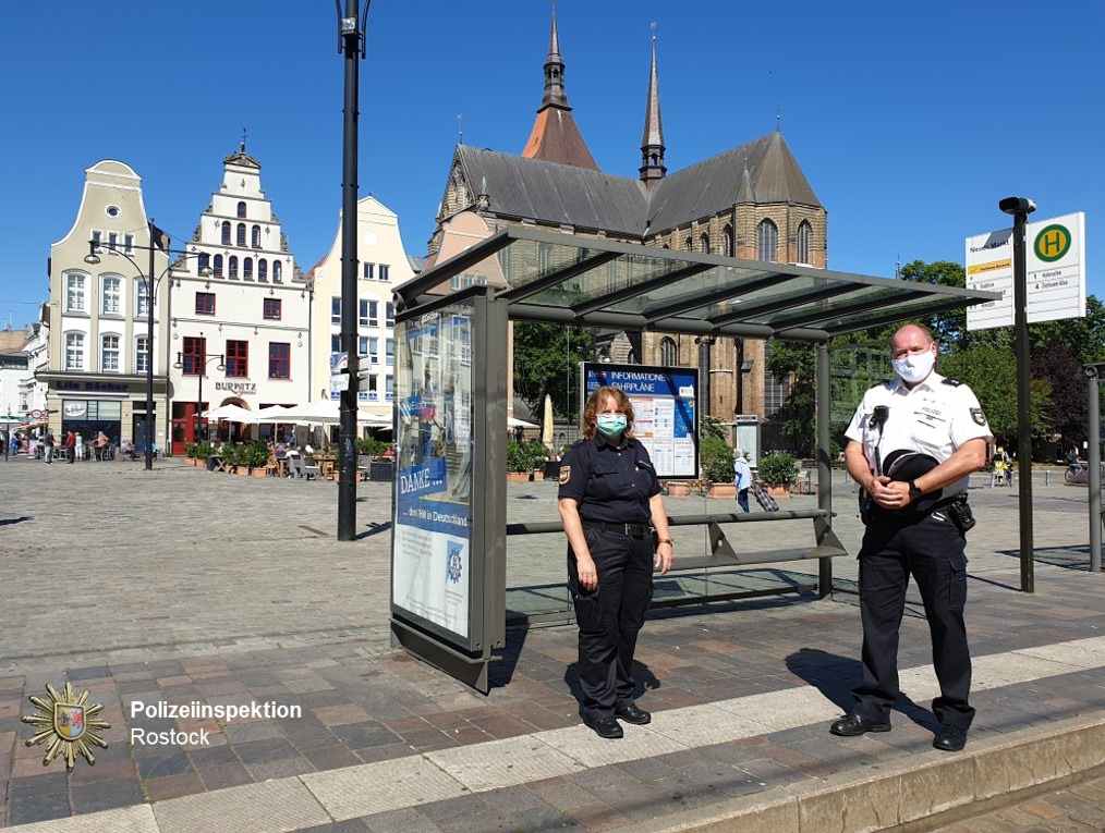 POL-HRO: Maskenpflicht im Öffentlichen Personenverkehr - Gemeinsame Kontrollen der Polizei und des Allgemeinen Ordnungsdienstes