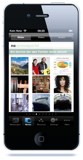news aktuell launcht neue Version der iPhone-App für Presseportal.de / Jetzt mit verbesserter Weiterleitungsfunktion in Facebook und Twitter (mit Bild)