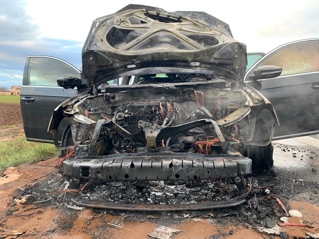 POL-PDNW: PKW-Brand auf der Bundesautobahn 65 - Rettungsgasse hat funktioniert