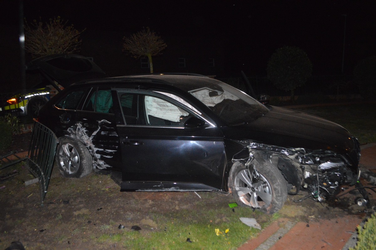 POL-DEL: Verkehrsunfall nach Diebstahl