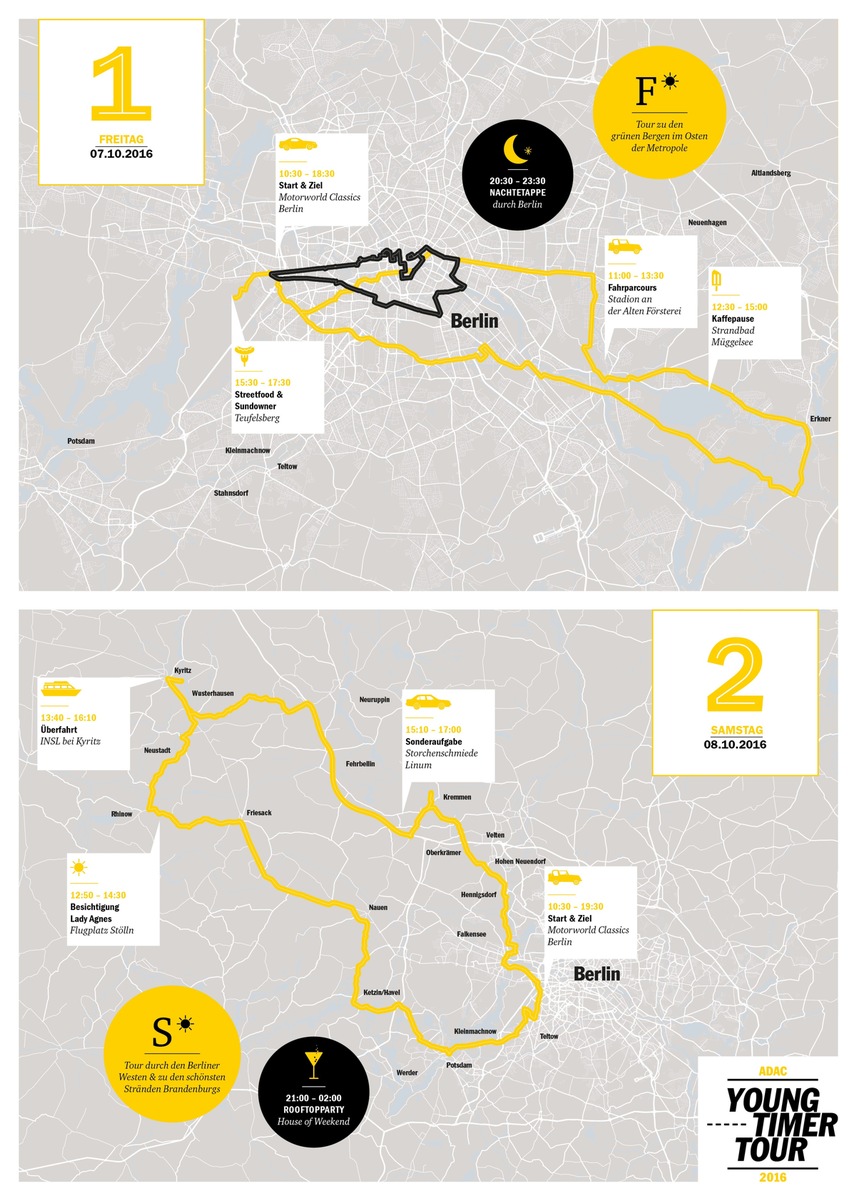 Mission Hauptstadt:Start frei zur ADAC Youngtimer Tour 2016 in Berlin