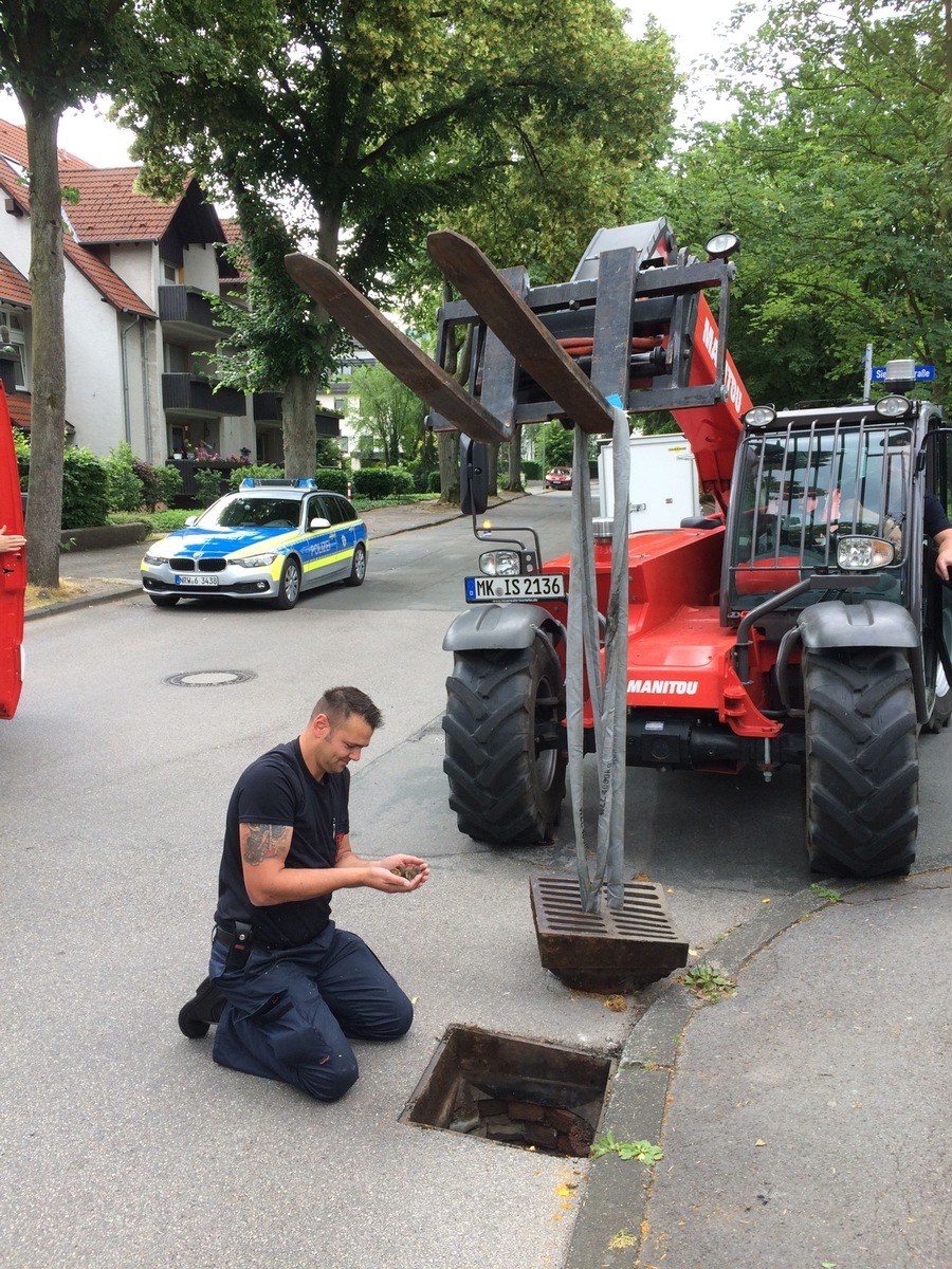 FW-MK: Tierrettung in der Sundernstraße Ecke Siegfriedstraße