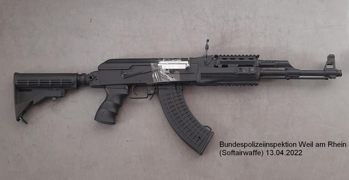 BPOLI-WEIL: Bundespolizei stellt Sturmgewehr sicher