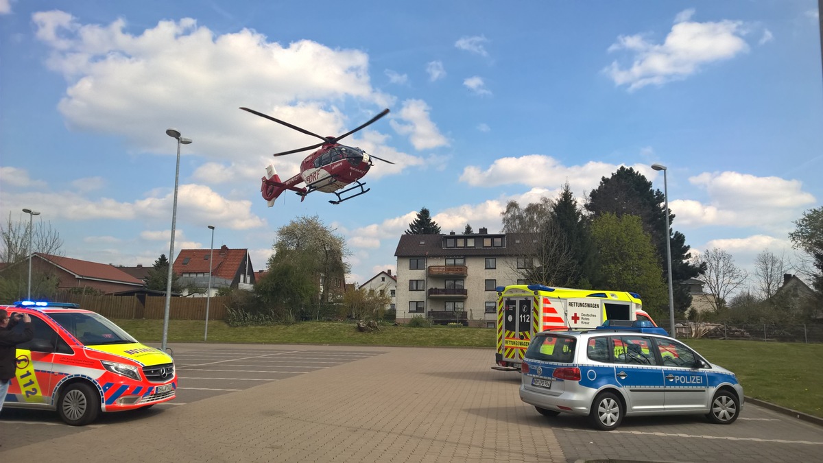 POL-NOM: Verkehrsunfall - Kleinkind wurde schwer verletzt