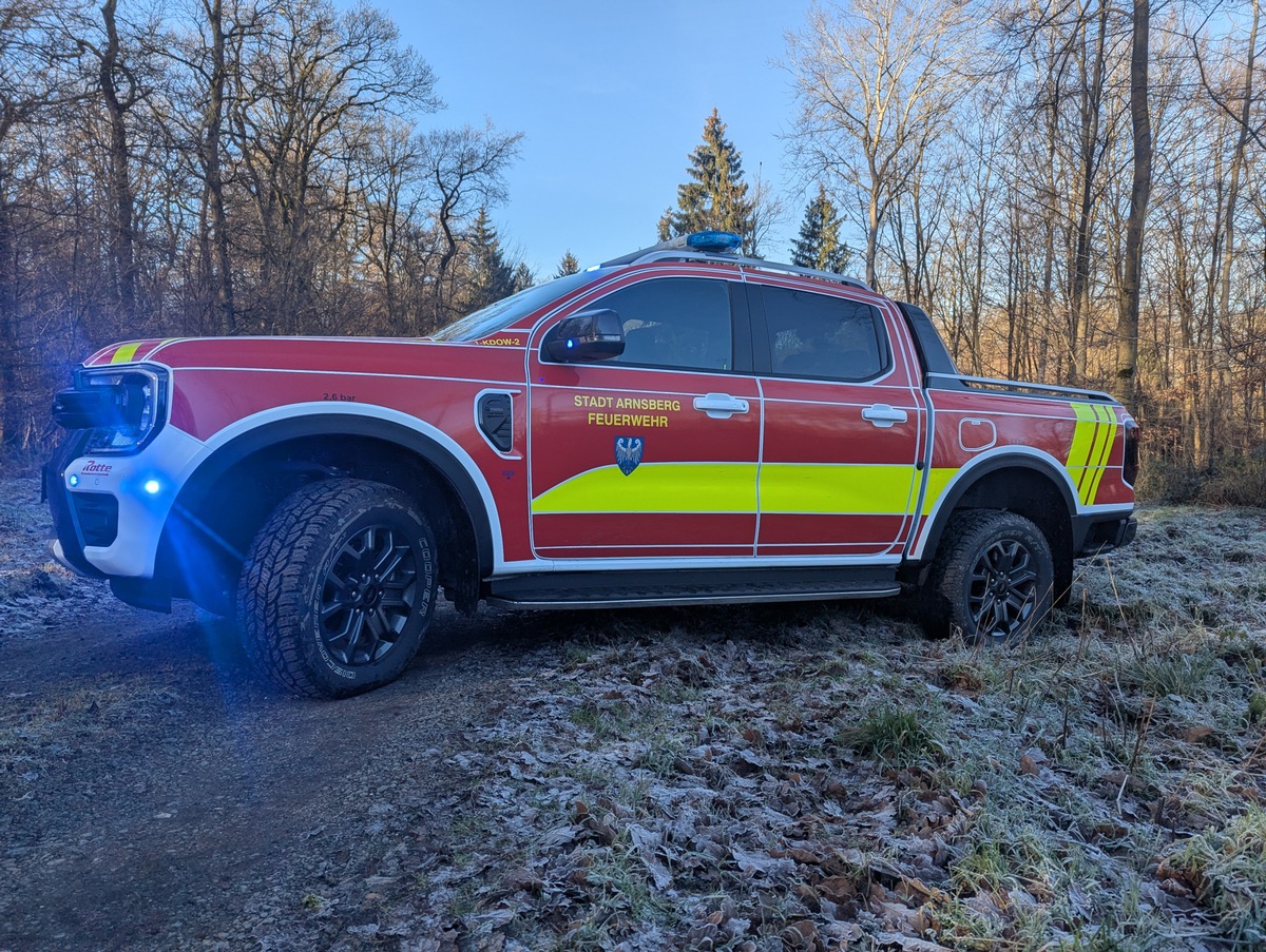 FW-AR: Ford Ranger ergänzt Arnsberger Feuerwehr-Fuhrpark