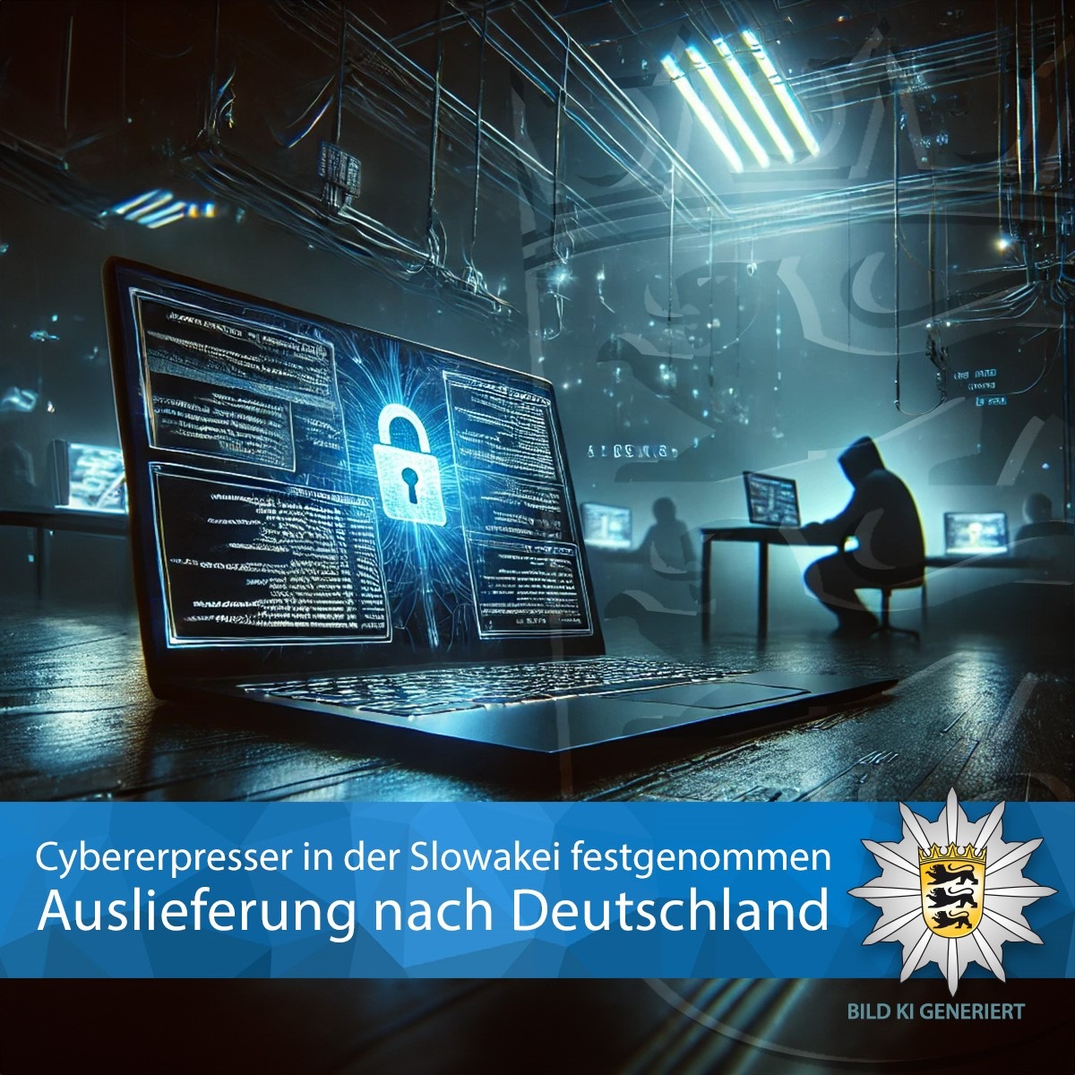 LKA-BW: Gemeinsame Pressemitteilung des Cybercrime-Zentrums und des LKA - Mutmaßlicher Cybererpresser des Staatstheaters Stuttgart in der Slowakei festgenommen und nach Deutschland ausgeliefert