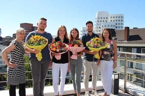 Erfolgreiche Ausbildung: Vier Neue @ LeasePlan