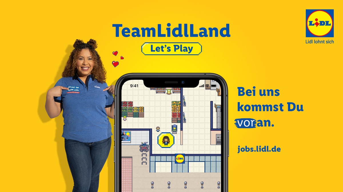 Spielerisch Filialberufe mit &quot;TeamLidlLand&quot; kennenlernen / Lidl geht mit Recruiting-Game am 15. September für &quot;Schüler&quot;, &quot;Studenten/Absolventen&quot; sowie &quot;Berufseinsteiger &amp; Erfahrene&quot; an den Start