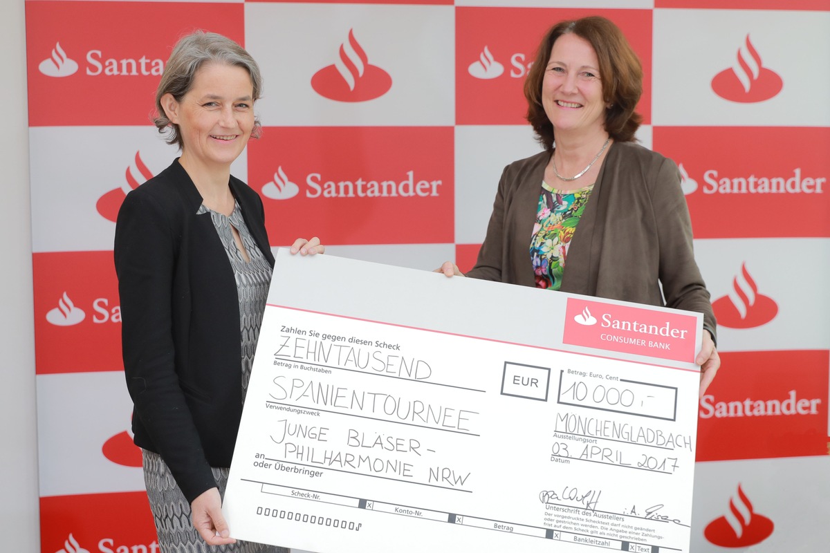 Santander spendet 10 000 Euro an junge Musiker