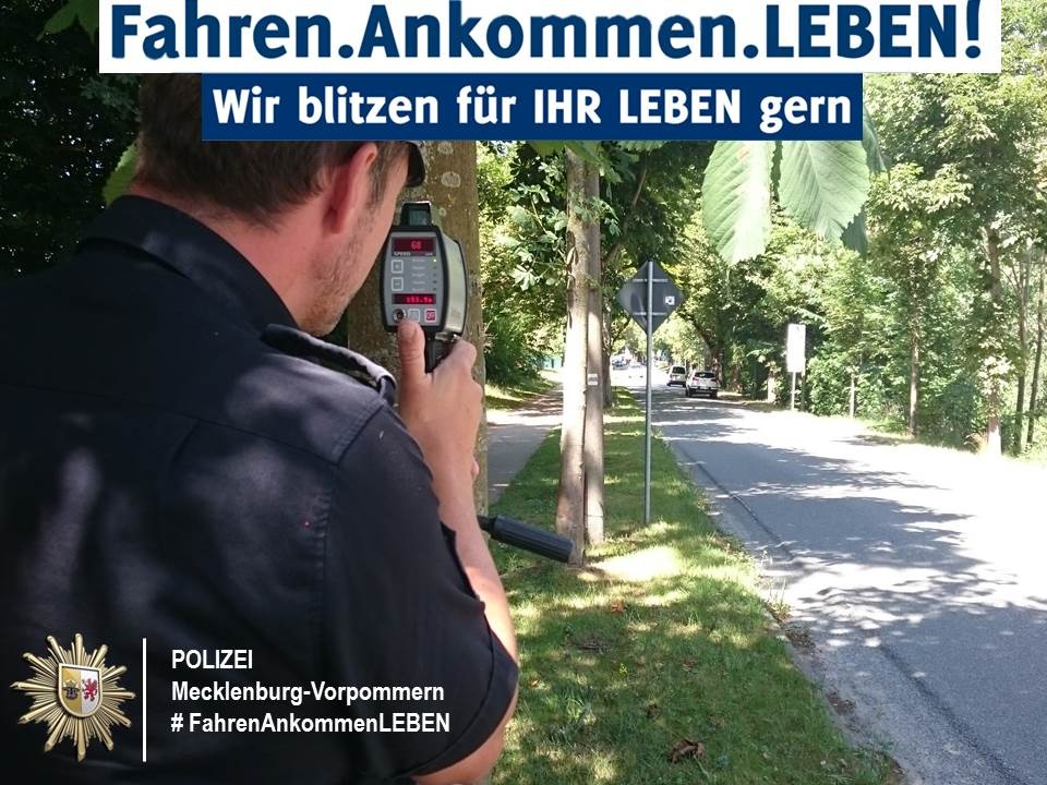 POL-NB: Start der Kampagne &quot;Fahren.Ankommen.LEBEN!&quot; im April 2019 -  
Schwerpunkt &quot;Geschwindigkeit&quot;