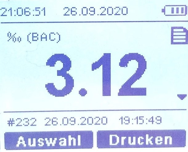 POL-PDPS: Trunkenheitsfahrt mit 3,12 Promille