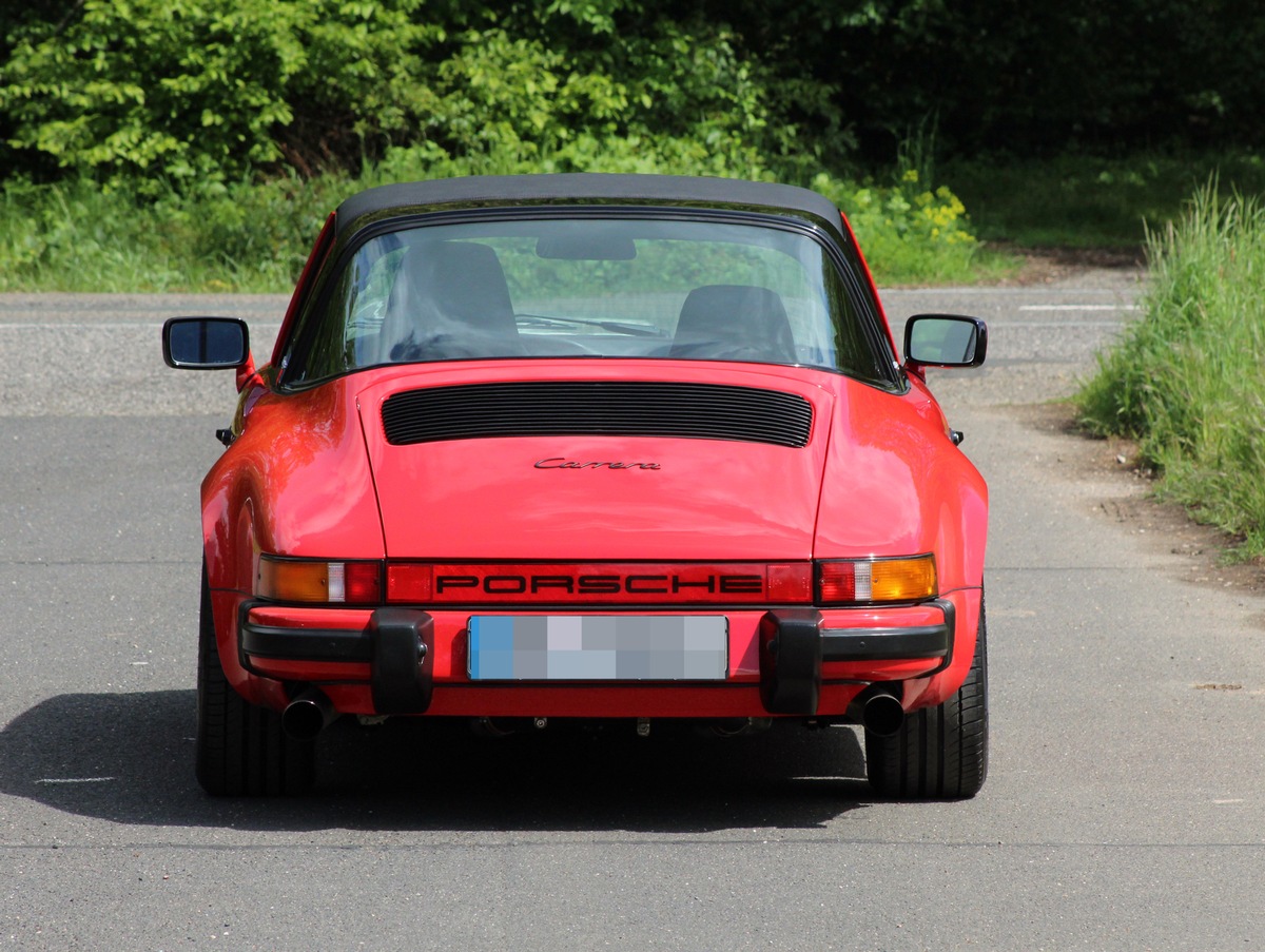 POL-E: Essen: Roter Porsche 911 Oldtimer gestohlen - Fotofahndung