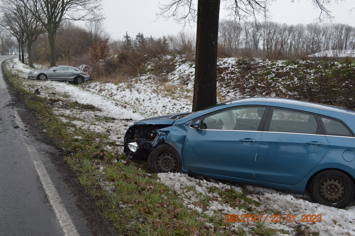 POL-NI: Verkehrsunfall auf Bundesstraße 65