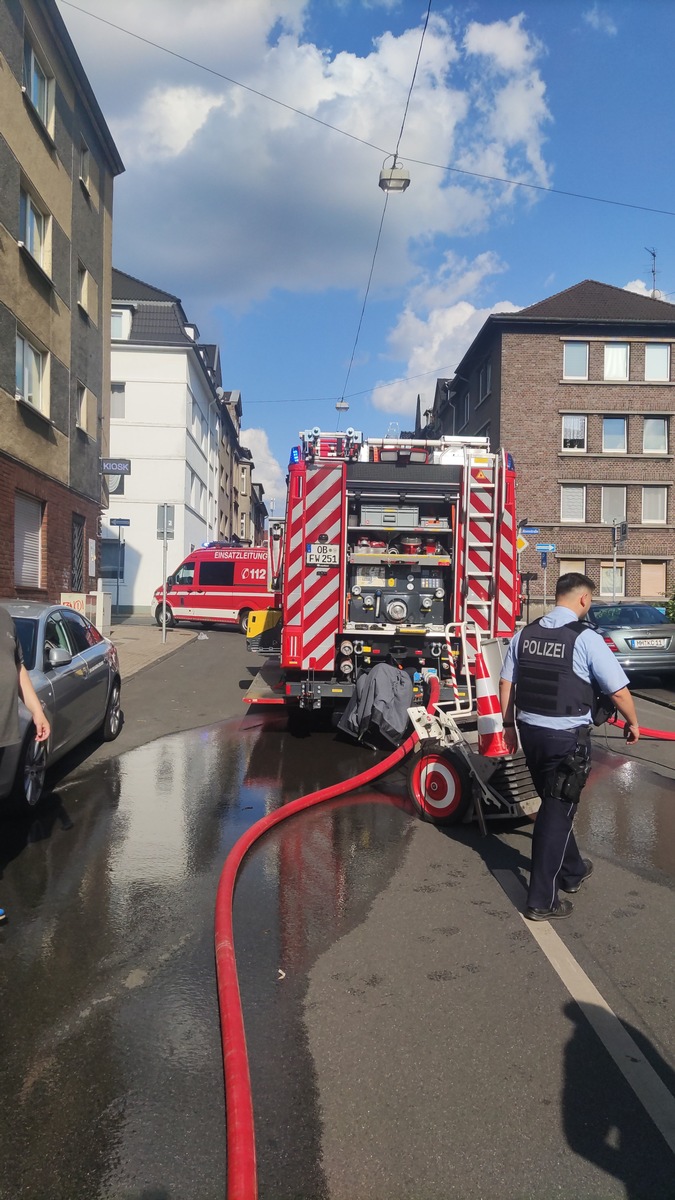 FW-OB: Kellerbrand in Oberhausen