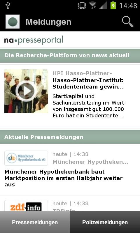 Presseportal.de jetzt auch als Android-App / dpa-Tochter news aktuell baut Präsenz im mobilen Web aus