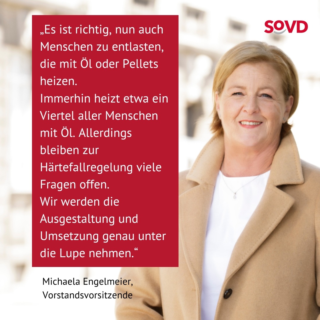 SoVD: Strom- und Gaspreisbremse um Verbot von Energiesperren und Kündigungsmoratorium ergänzen