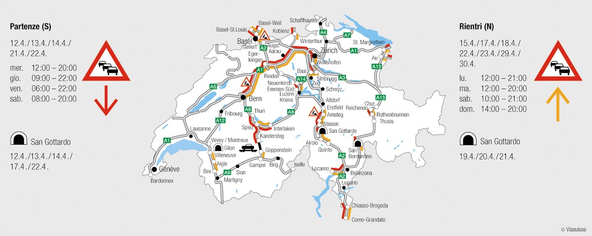 Previsioni per il fine-settimana di Pasqua