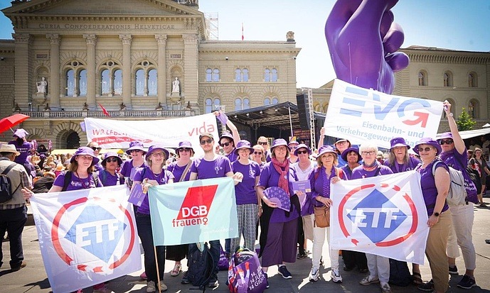 EVG solidarisch mit den Schweizer Frauen