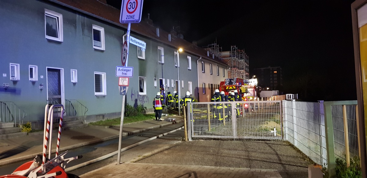 FW-RE: Wohnungsbrand in der Nacht - keine Verletzten