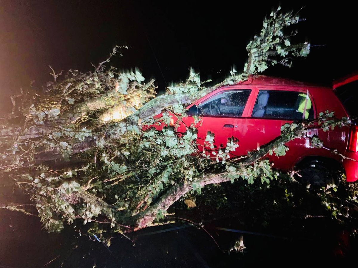 FW Reichenau: Mehrere unwetterbedingte Einsätze, 11.07.2023, Reichenau