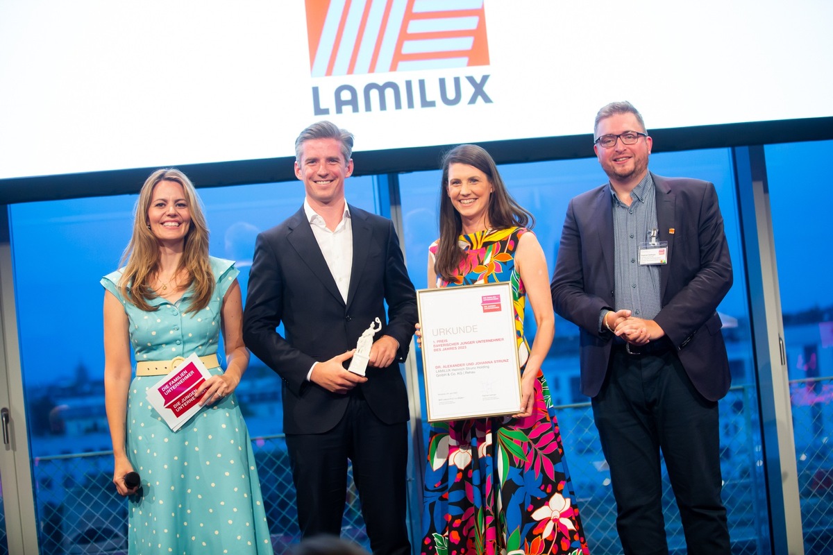 Johanna and Dr. Alexander Strunz awarded as “Bavarian young entrepreneurs of the year”