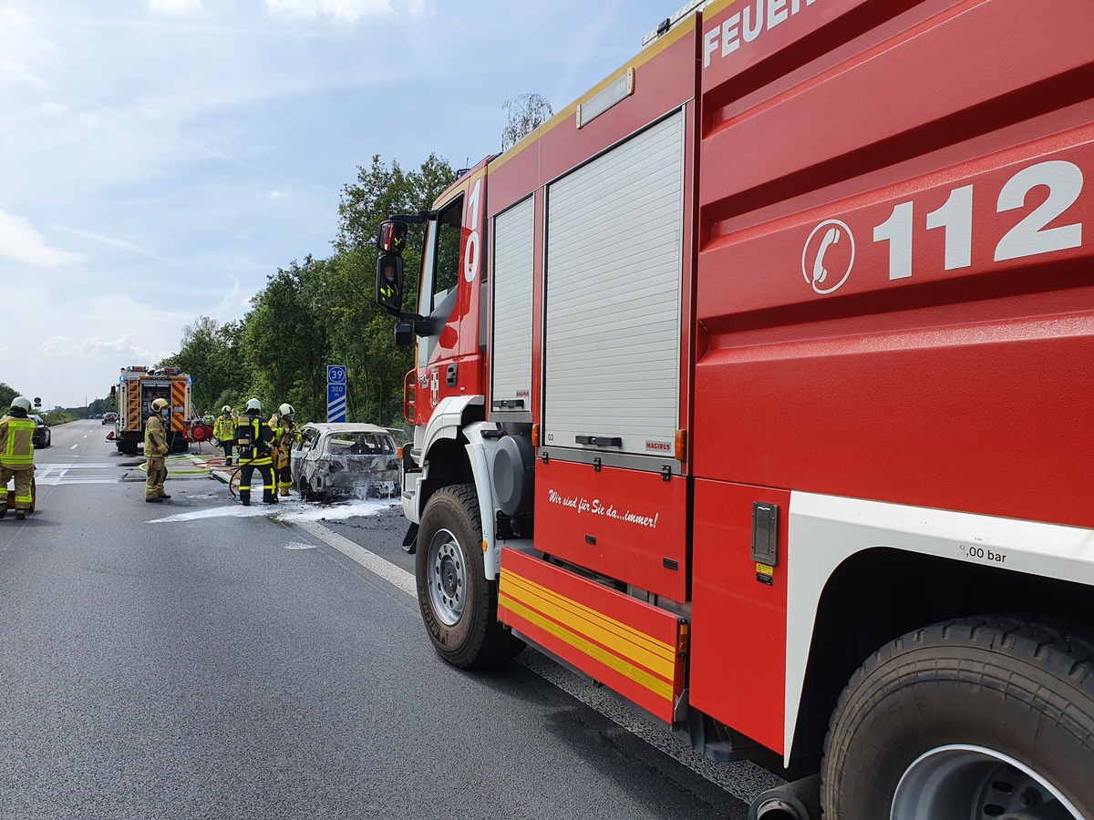 FW-Dorsten: +++ PKW (BAB) Brand +++