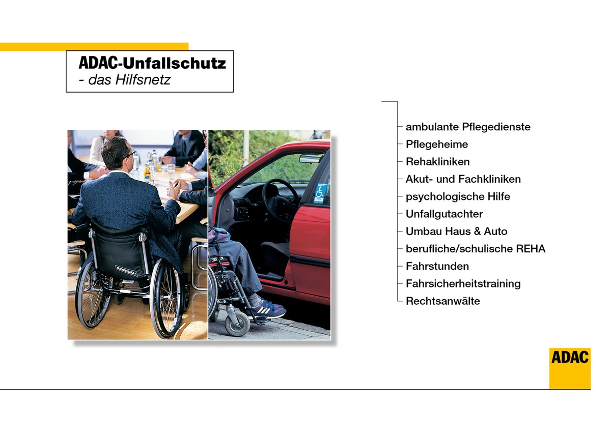 Neues Angebot ab 1. Mai / ADAC-Unfallschutz setzt auf Rundumbetreuung / Niedrige Prämien, überdurchschnittliche Leistungen