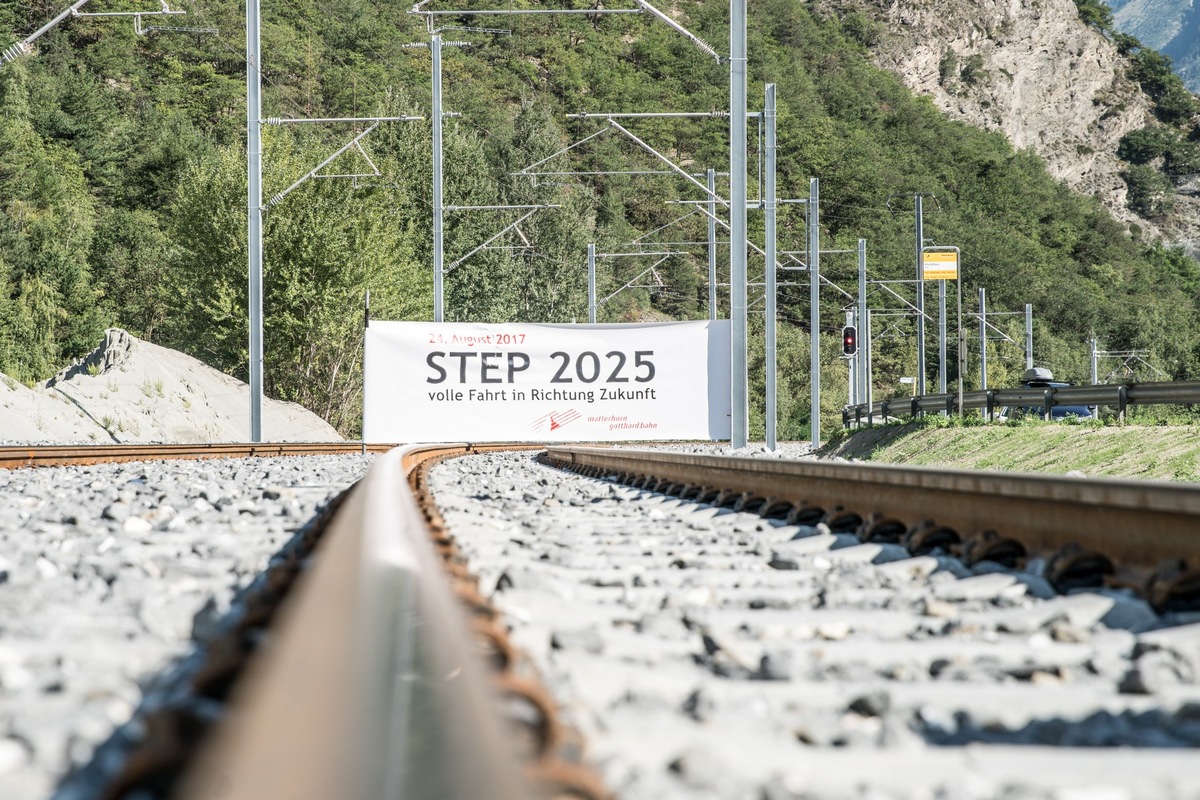 Matterhorn Gotthard Bahn vollendet als erste Schweizer Bahn die Projekt des Ausbauschritts 2025 im Strategischen Entwicklungsprogramm Bahninfrastruktur (STEP)