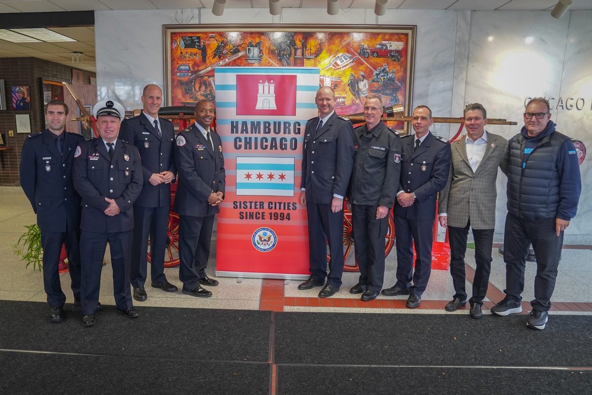 FW-HH: Hamburg - Chicago: Feuerwehren bekräftigen Zusammenarbeit durch Letter of Intent