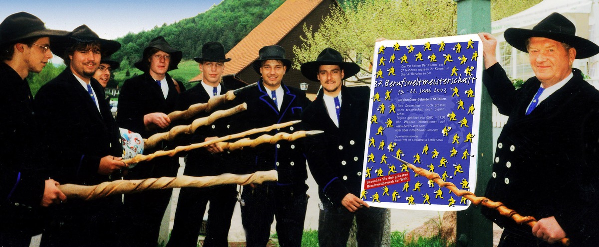 Wanderburschen-Losungswort 2003: &quot;Auf nach St.Gallen zur Berufsweltmeisterschaft!&quot;