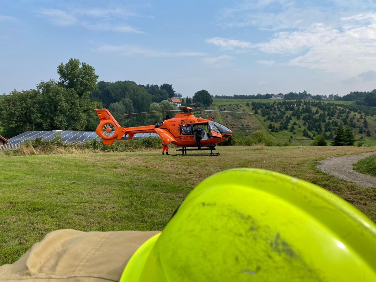 FW Ratingen: Ratingen-Schwarzbach, Diepensieper Weg, 09:51 Uhr, 05.08.2021